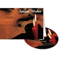 Candles & Violin Special Wishes Holiday Greeting Card with Matching CD